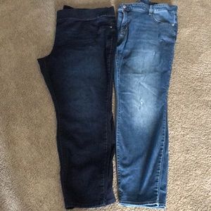 2 pairs of jeans